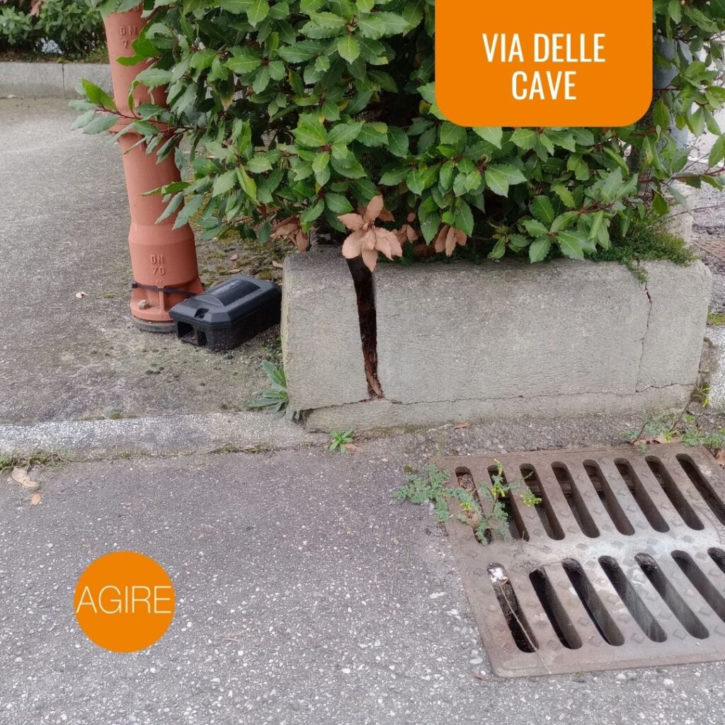 via delle cave a castiglione - muretto rotto